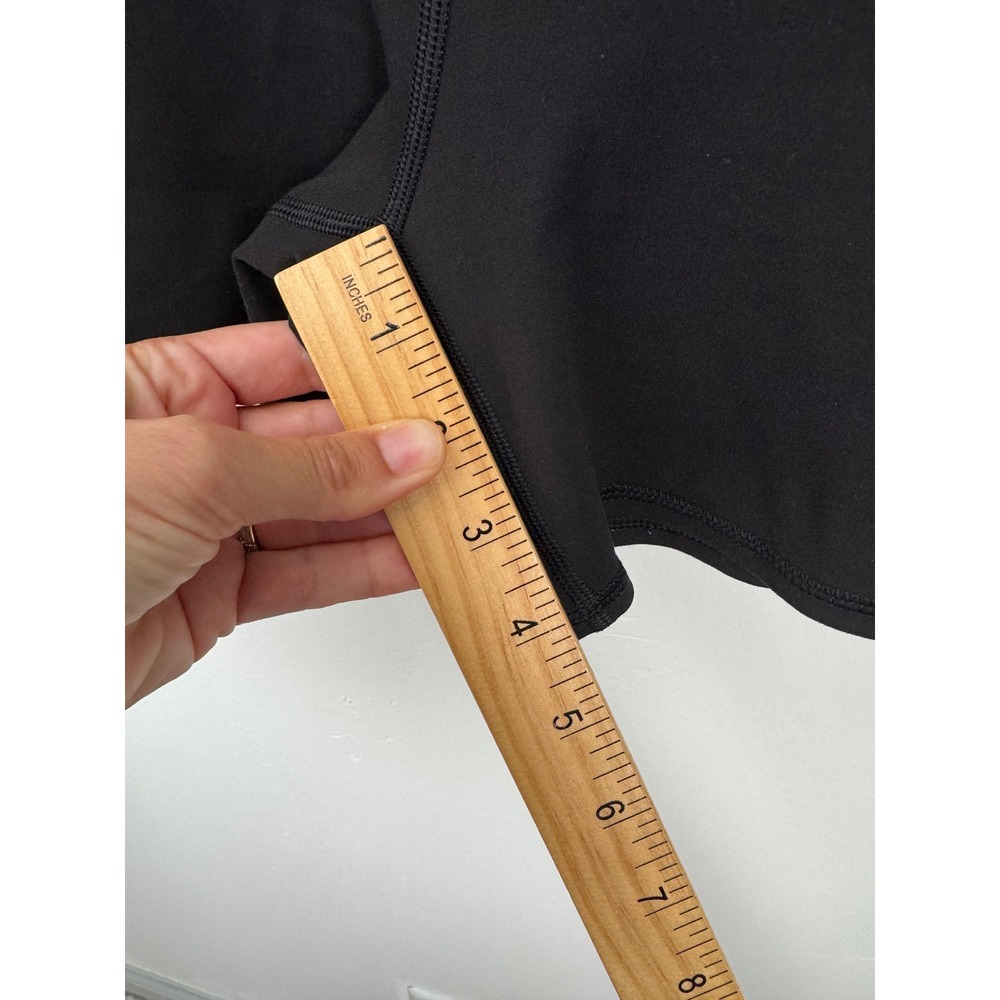 Vuori Studio Romper Black Ribbed Athletic One Piece Shorts Style VW397 Womens M - Picture 5 of 9